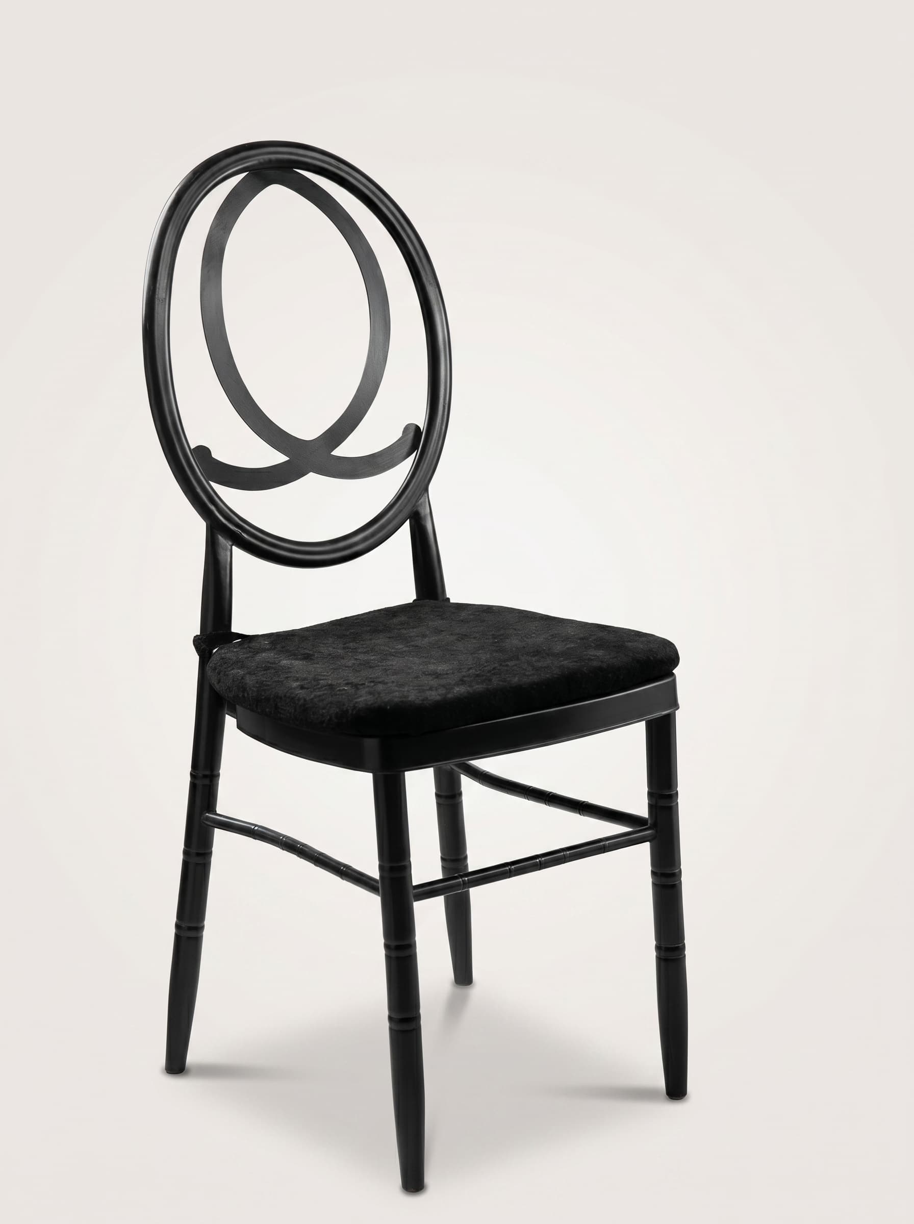 Black Ring-Back Chair