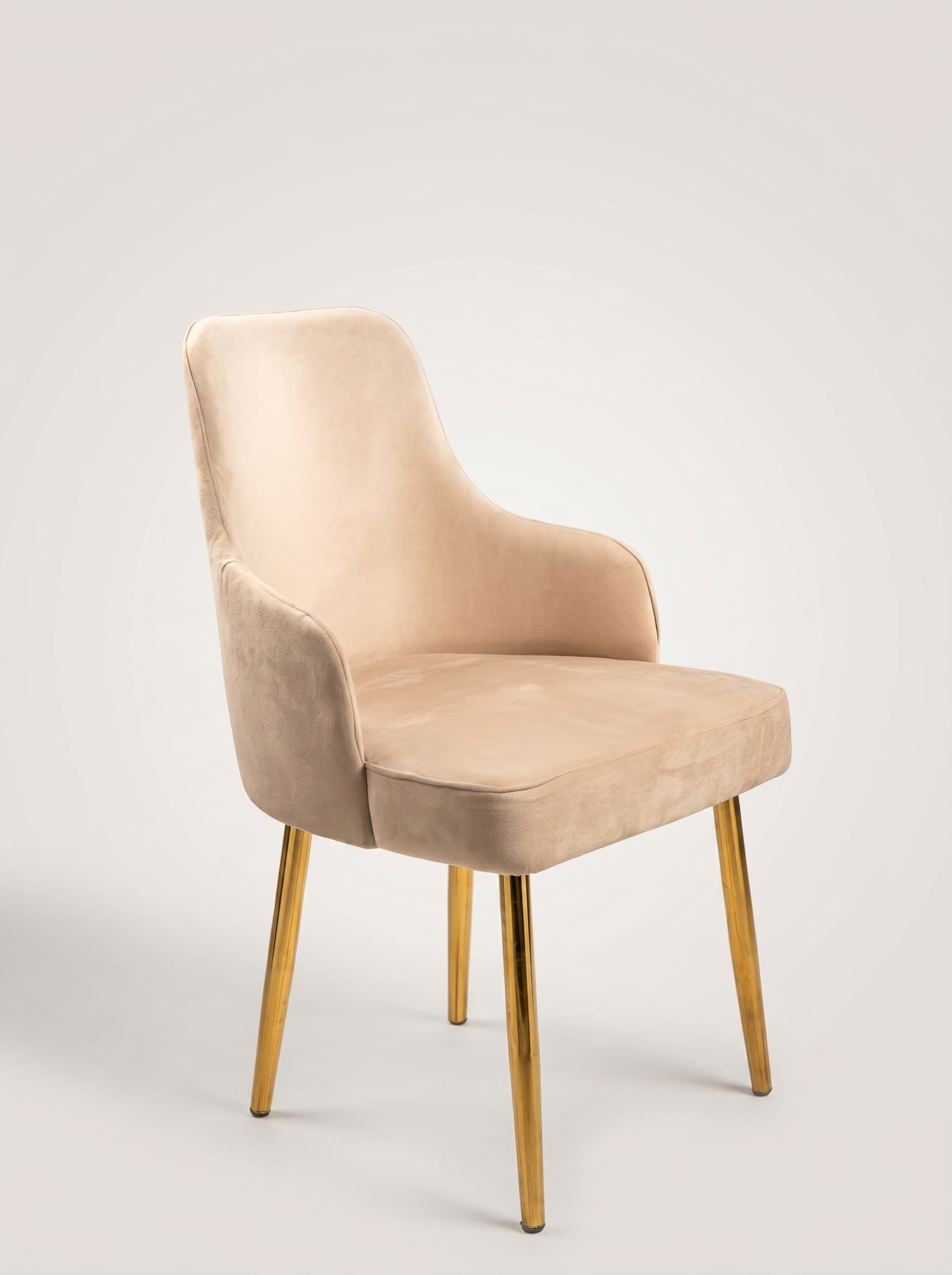 Blush Velvet Accent Chair