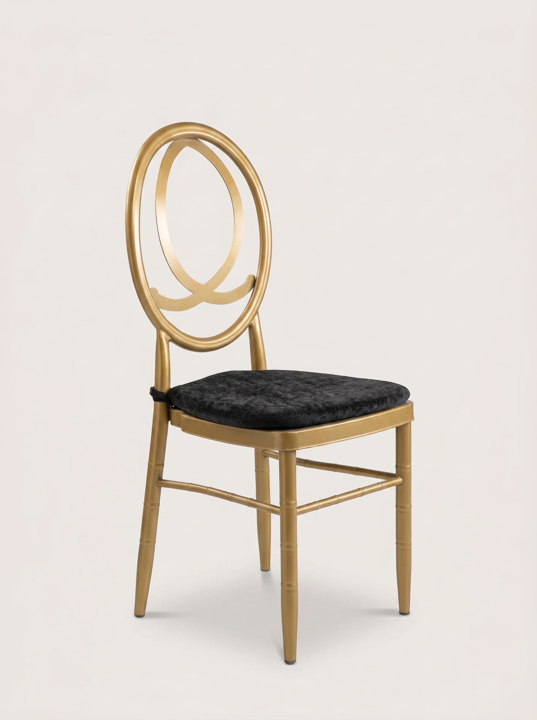 Gold Acrylic Ring-Back Chair