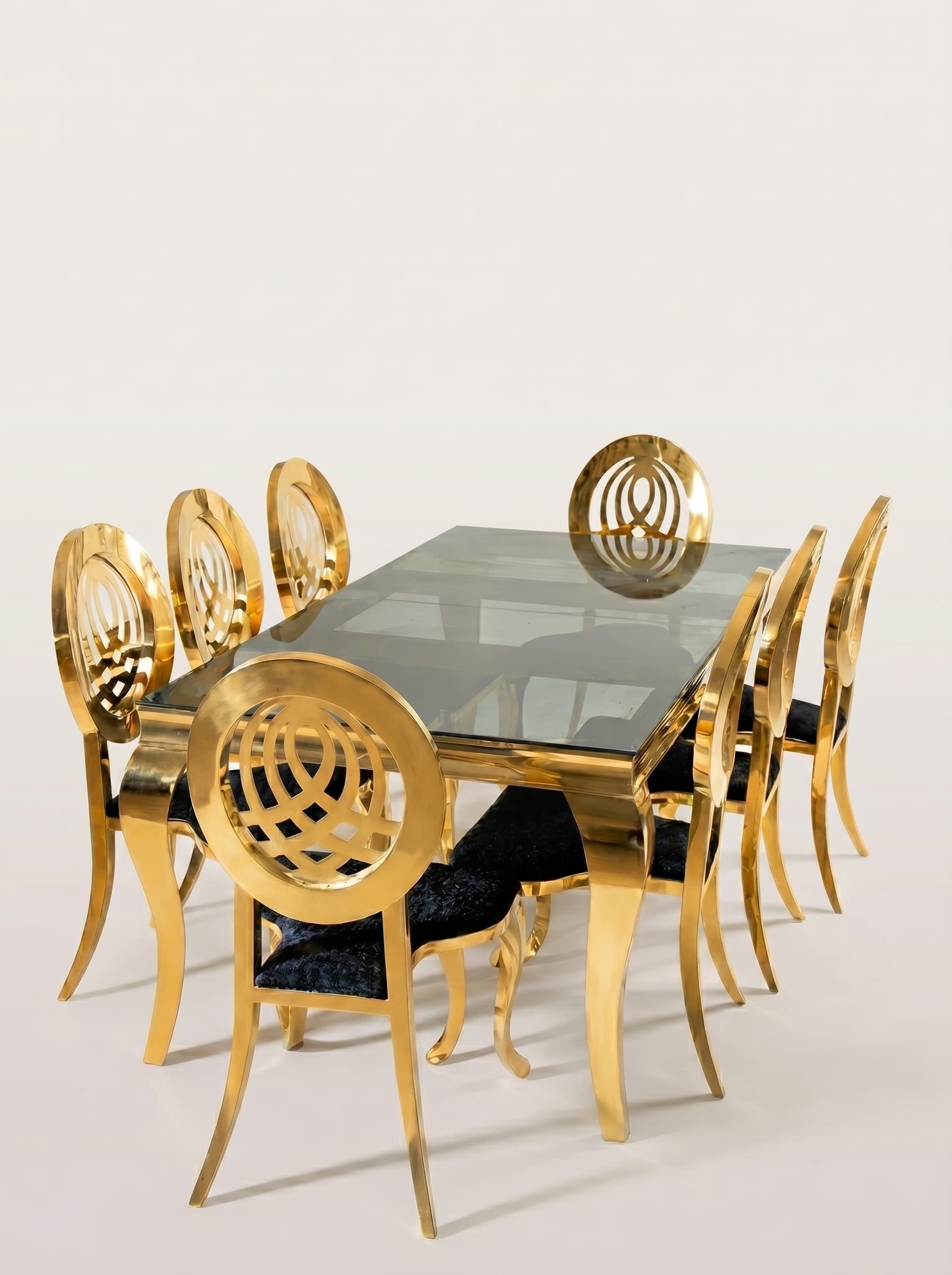 Gold & Glass Banquet Set