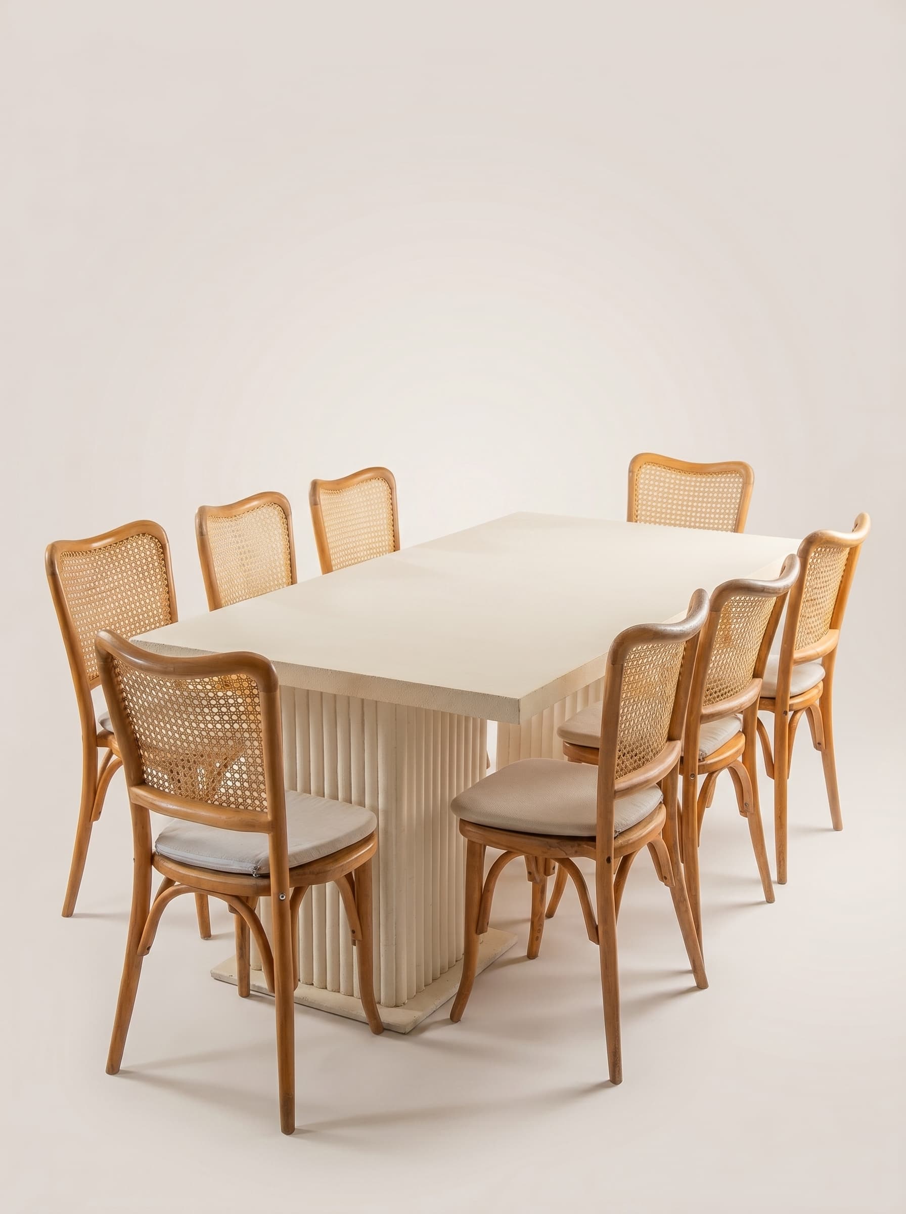 Light Cane Chiavari Dining Set