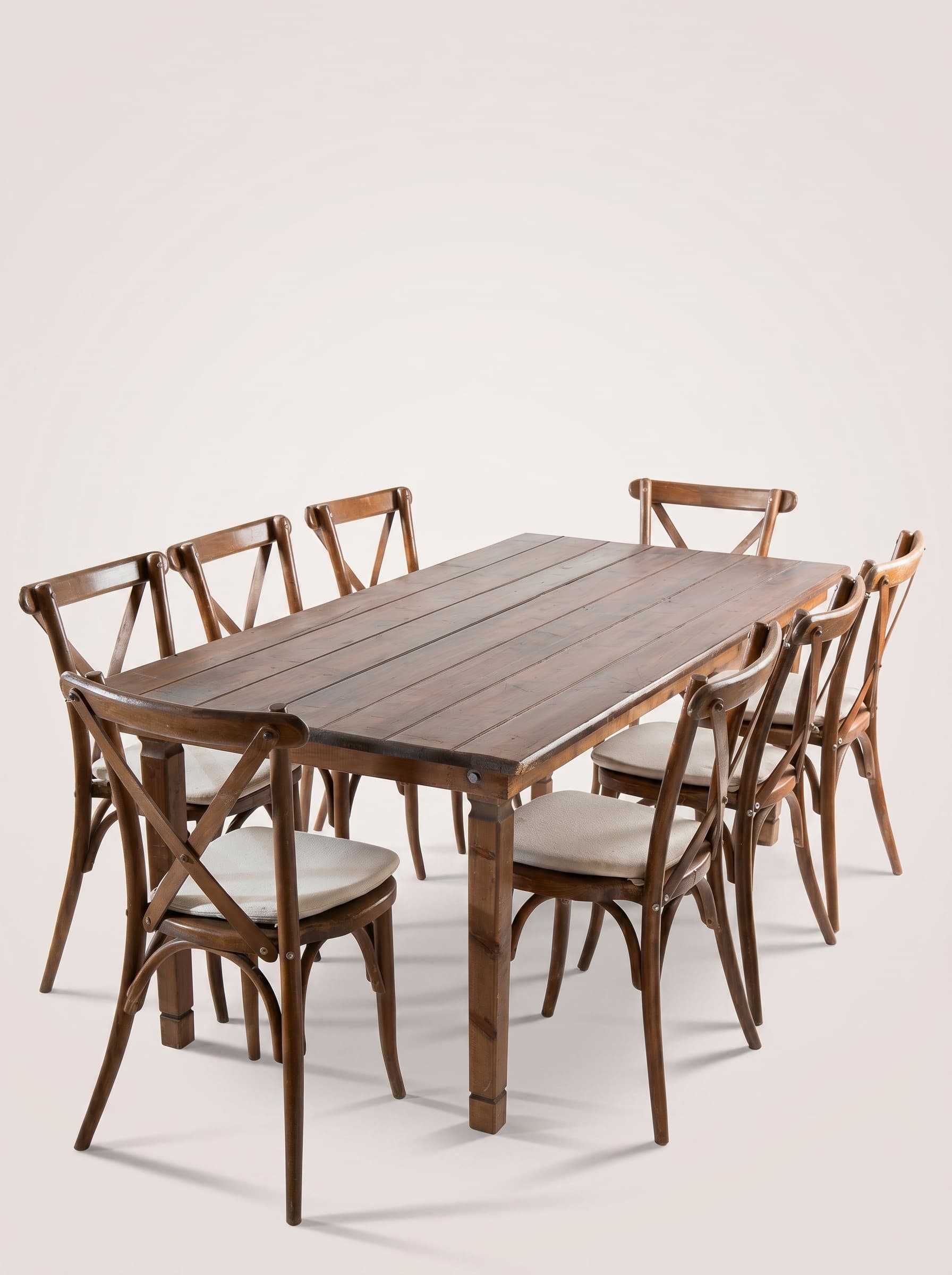 Rustic Cross-Back Banquet