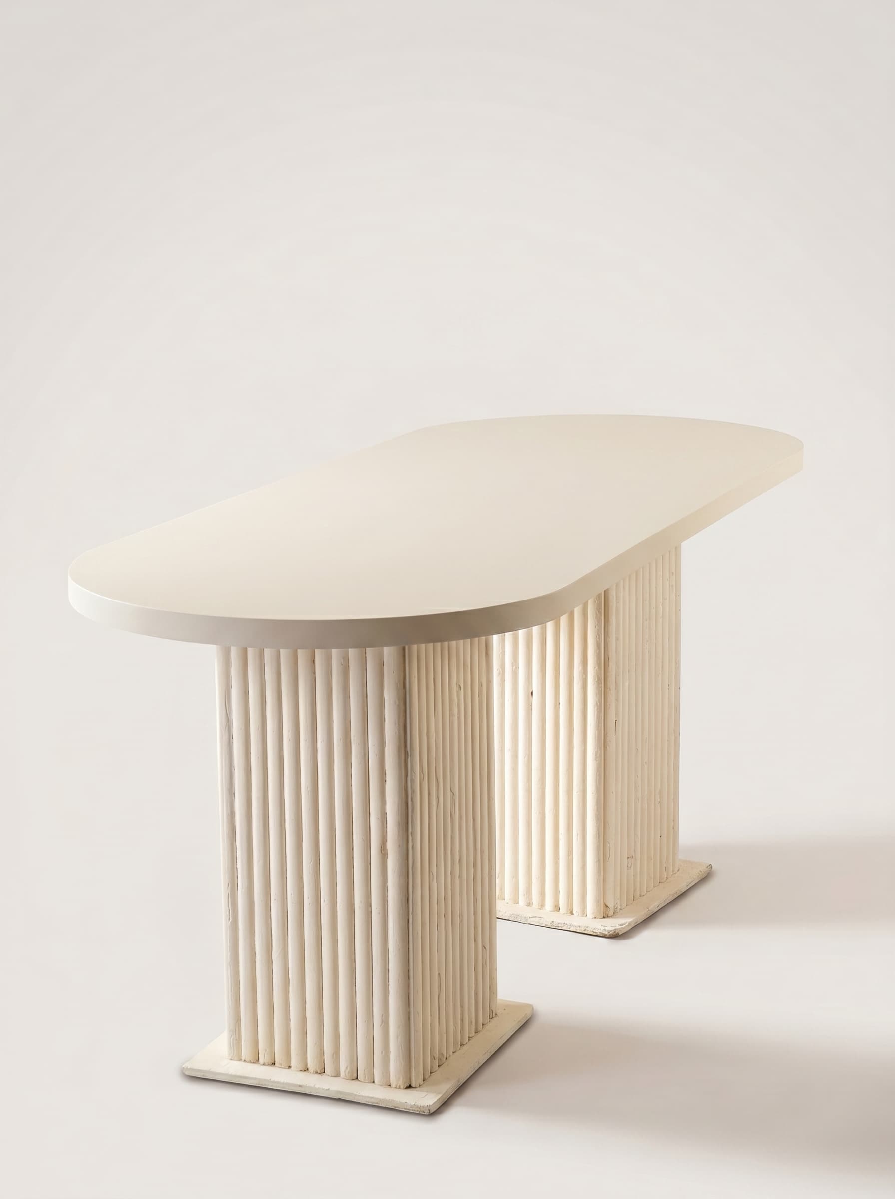 Ivory Fluted Table